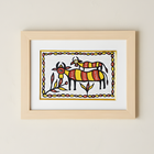 Animals in the Jungle | Authentic Handmade Sohrai Painting (14 × 11 Inches)