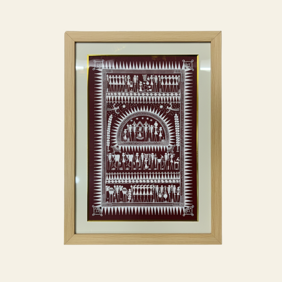 Saura: White Canvas (16.5 x 22 inch)