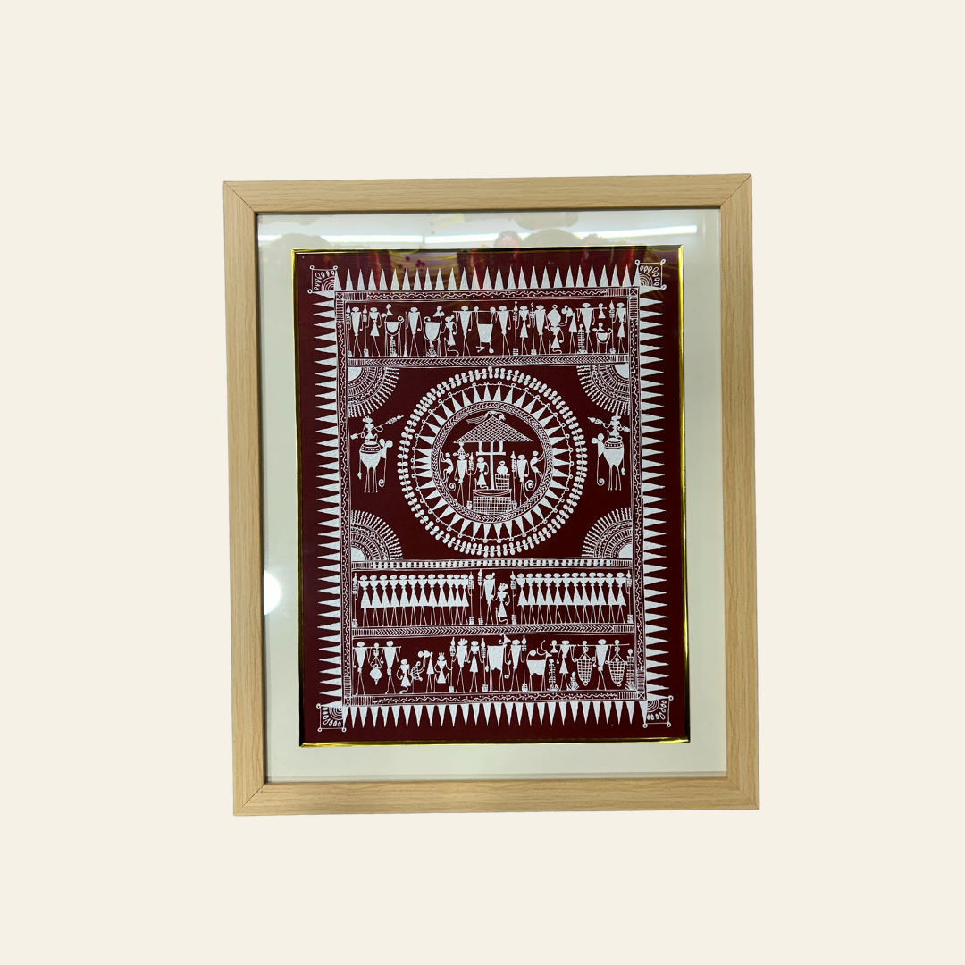 Saura: White Canvas (18 x 22 inch)