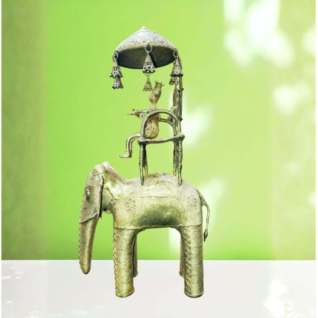 Handmade Dokra Art: Elephant