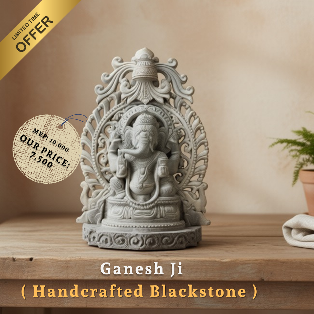 🕉️ Ganesh Ji – Handcrafted Blackstone Masterpiece