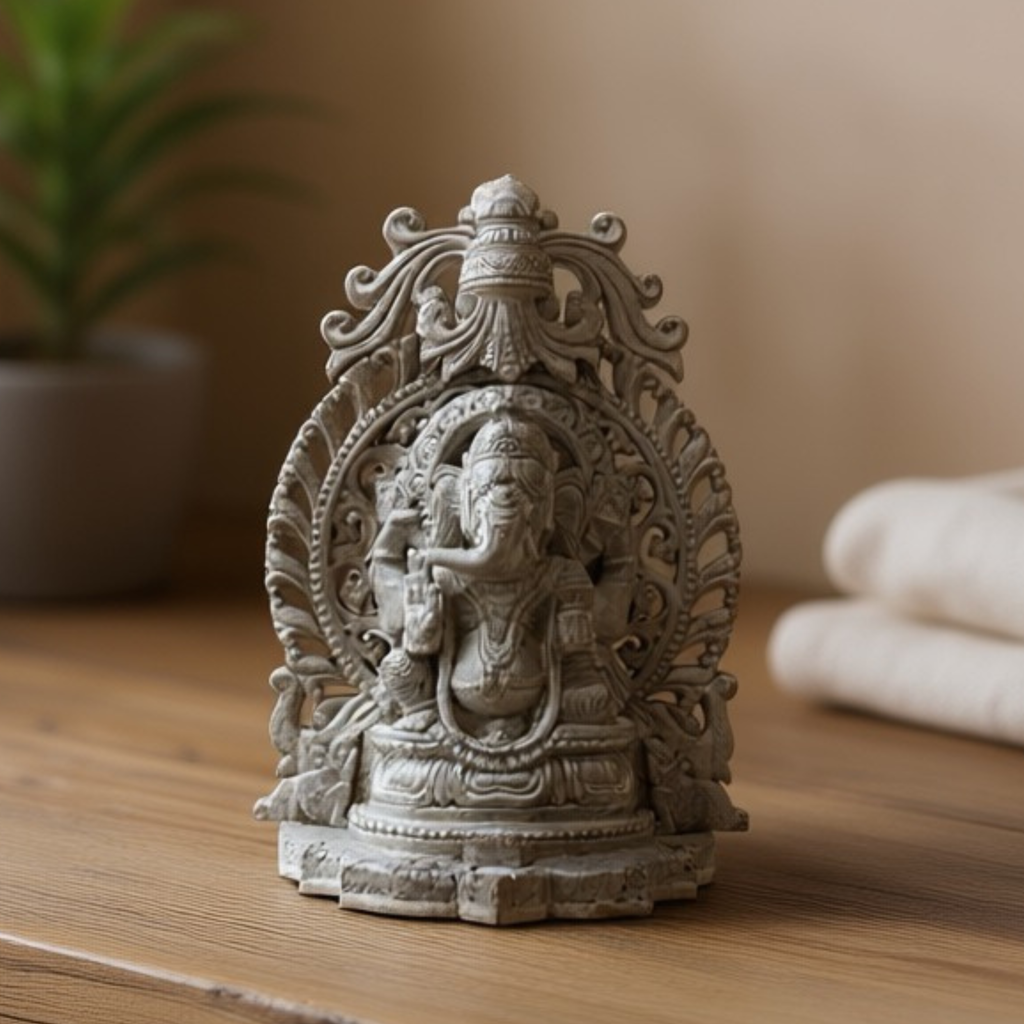 🕉️ Ganesh Ji – Handcrafted Blackstone Masterpiece