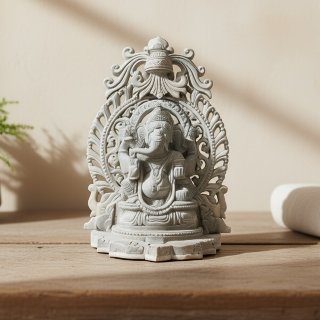 🕉️ Ganesh Ji – Handcrafted Blackstone Masterpiece