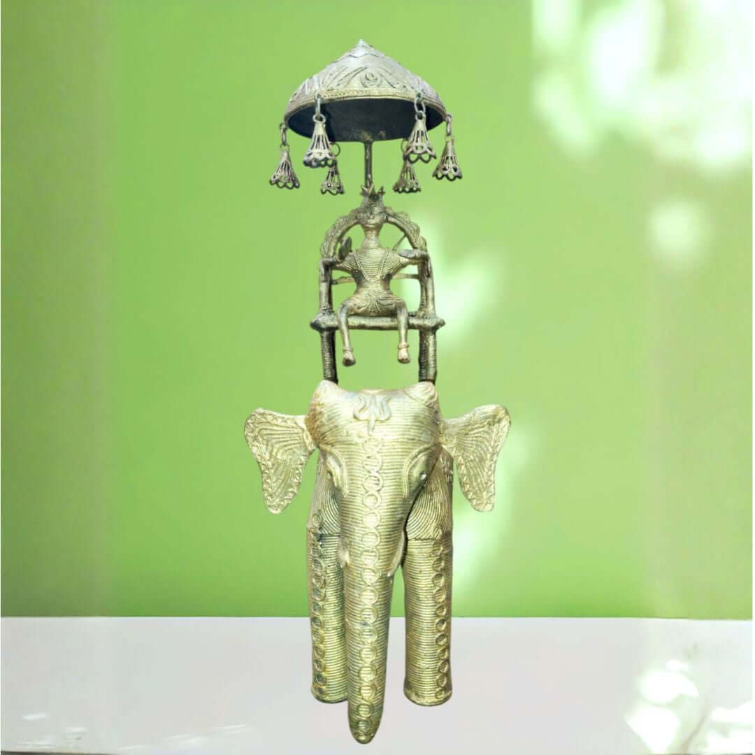 Handmade Dokra Art: Elephant