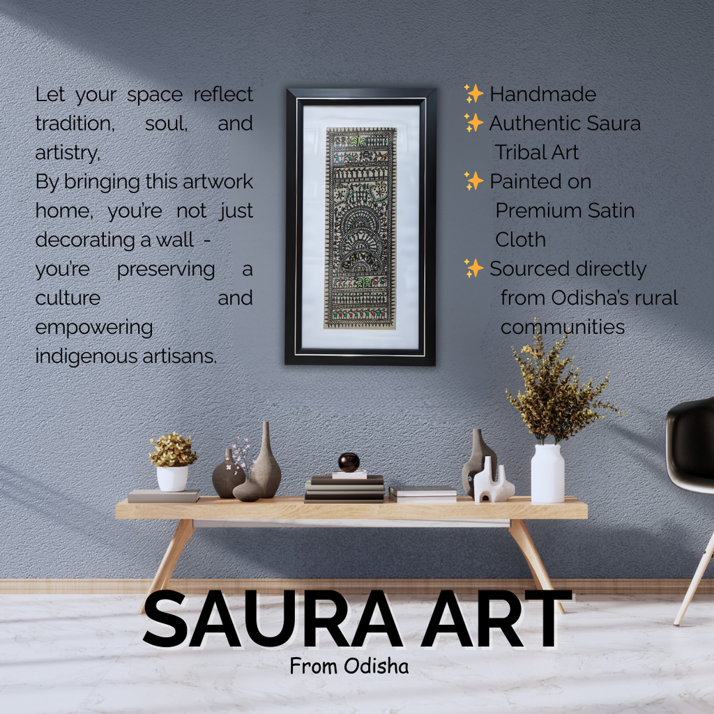 Saura: Tussar Silk (12 x 21 inch)