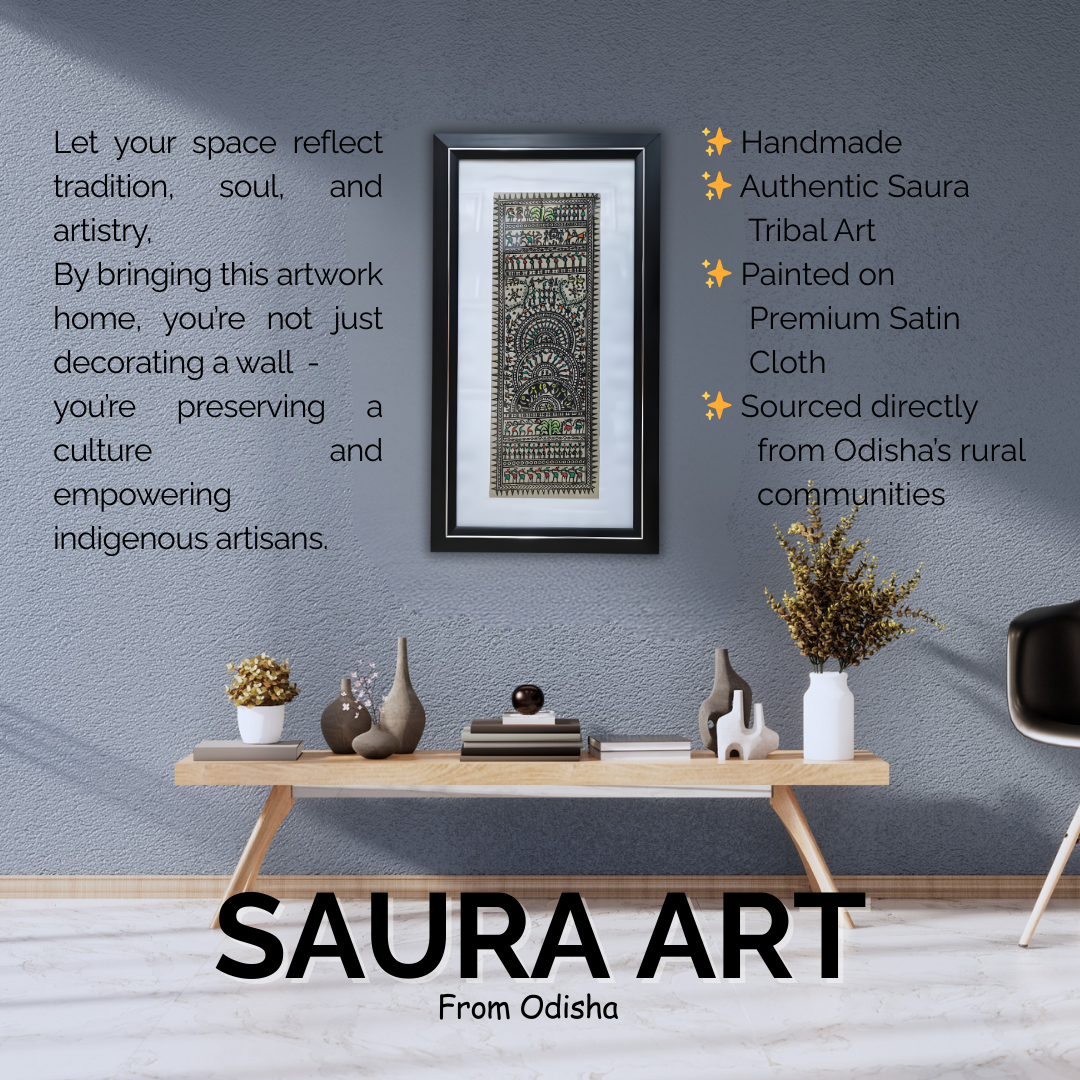 Saura: Tussar Silk (12 x 21 inch)