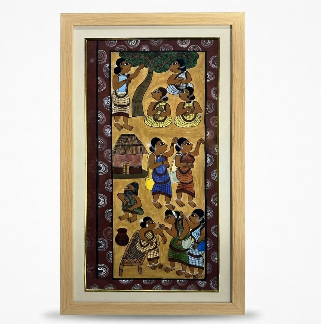 Handmade Paitkar Painting | 15x27 Inch | Portrait