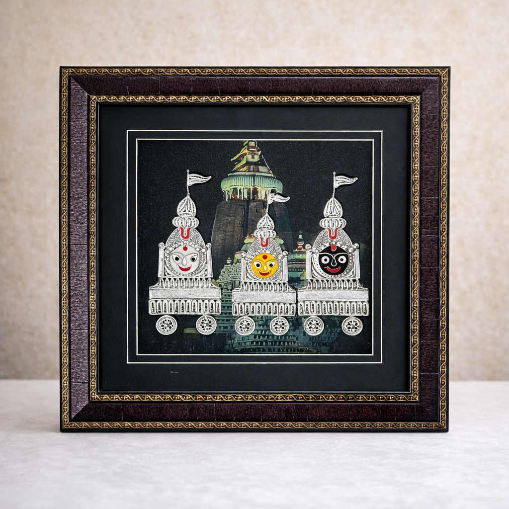 ✨ Pure Silver Tarkashi Handcrafted Wall Art ✨