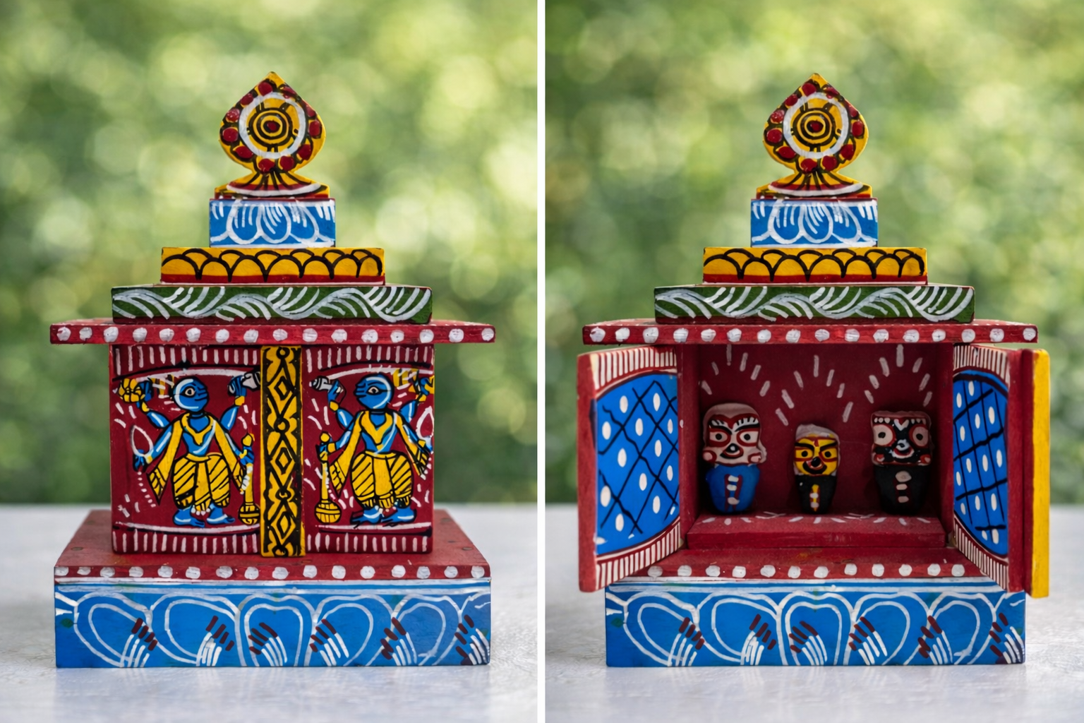 Handcrafted Wooden Jagannath Temple