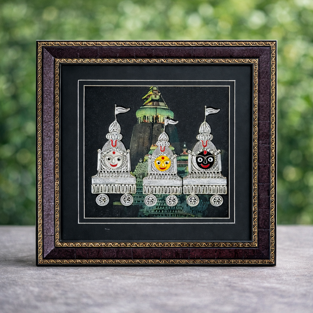 ✨ Pure Silver Tarkashi Handcrafted Wall Art ✨