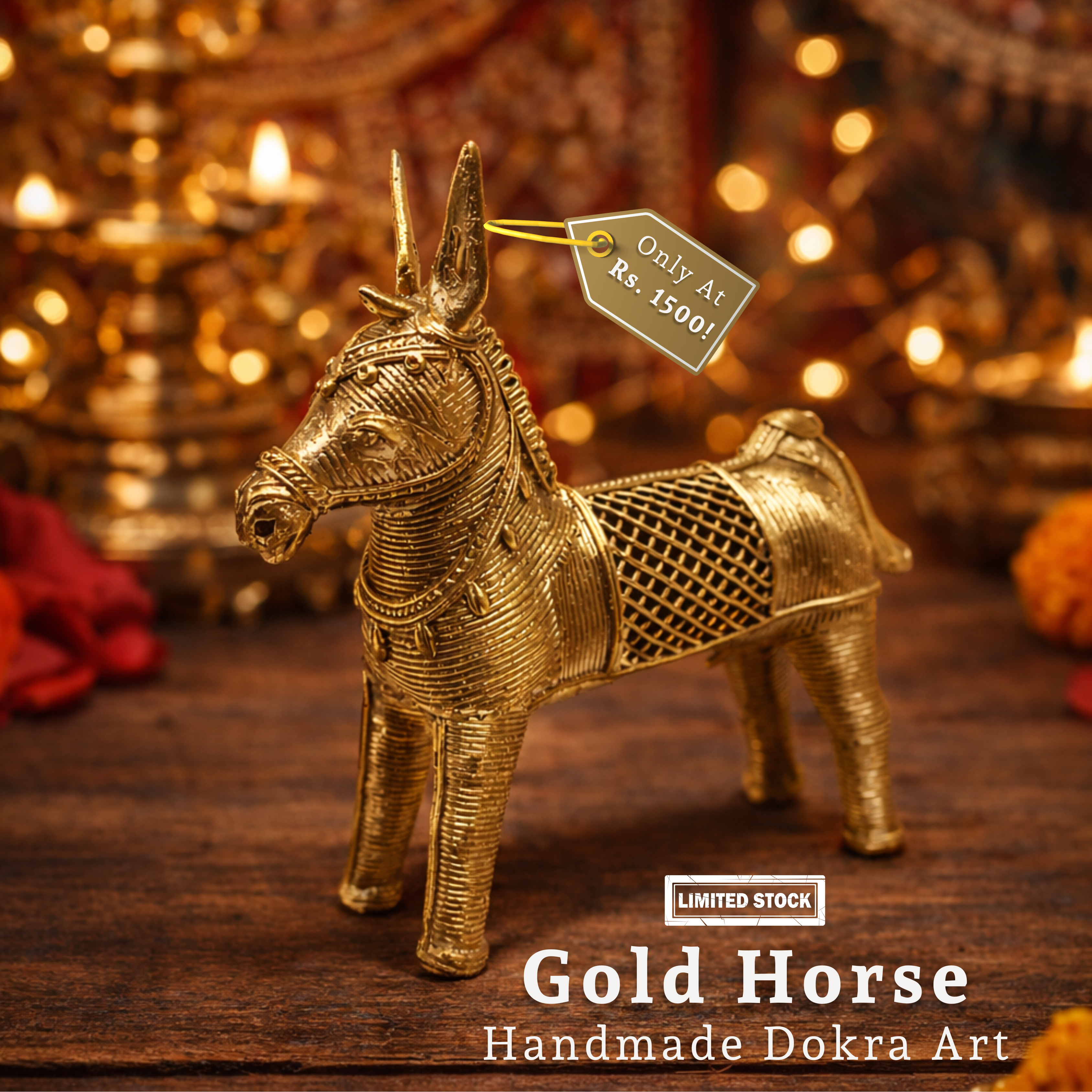 The Horse – Handmade Dokra Art