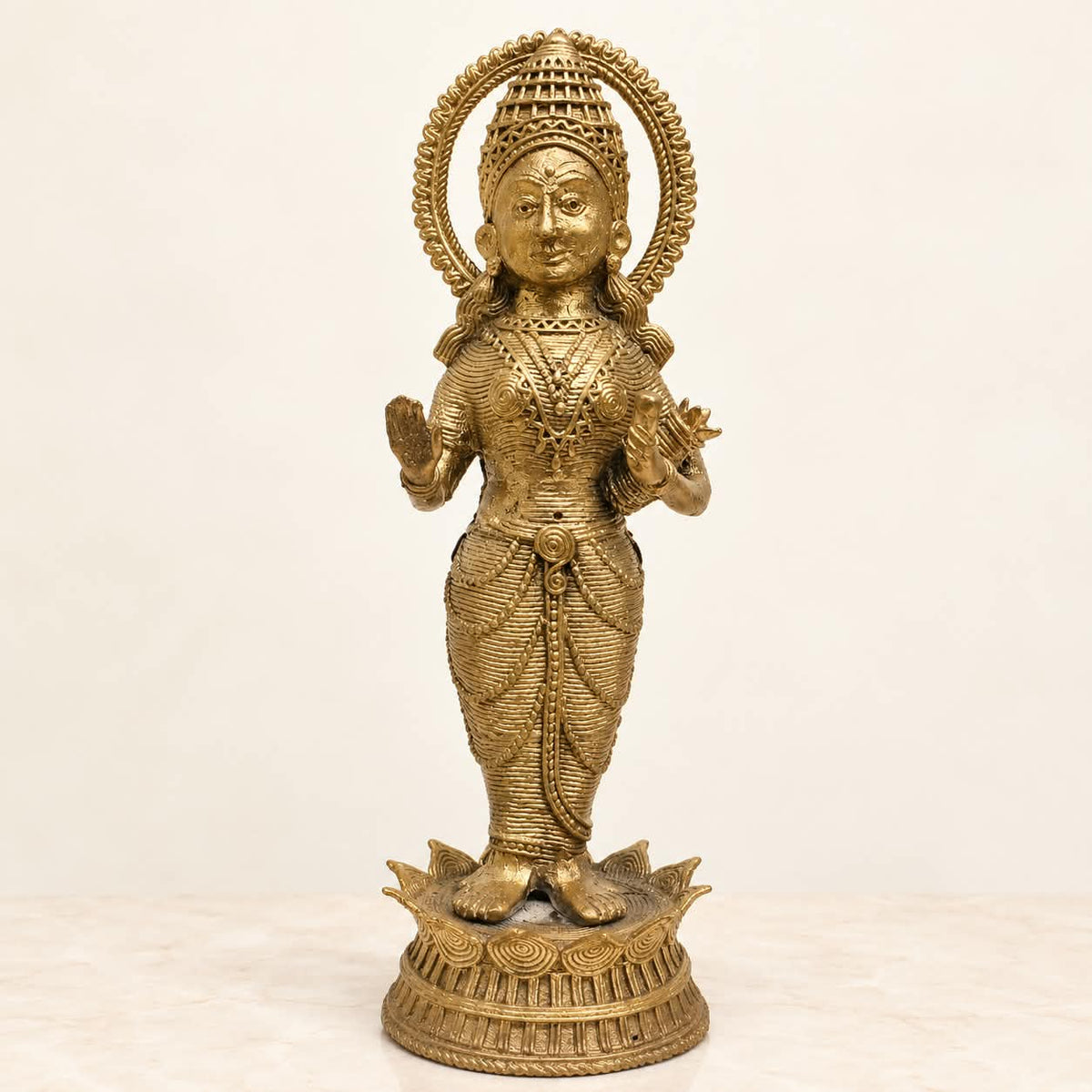 Goddess Laxmi | Handmade Dokra Art