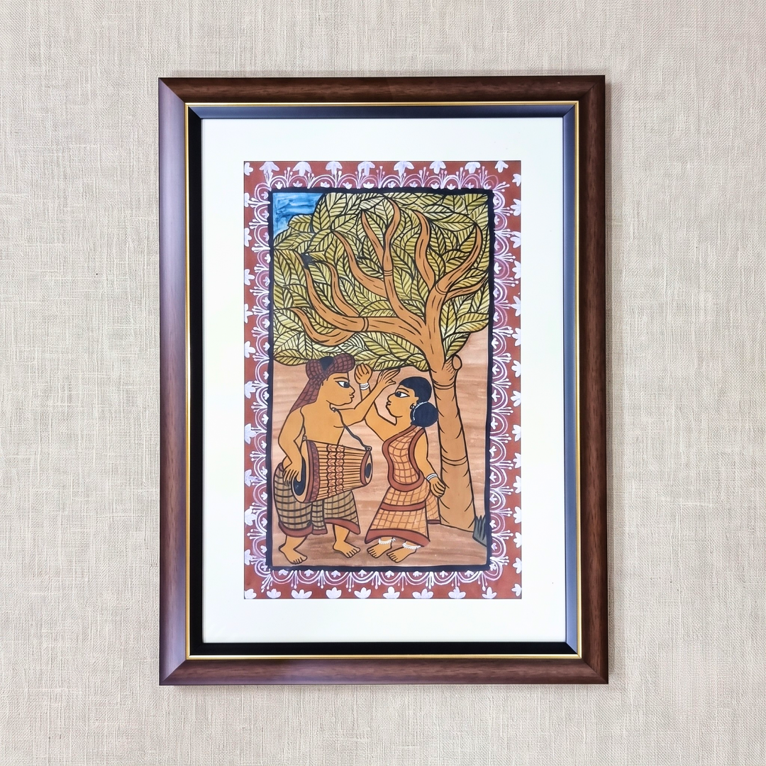 Handmade Paitkar Painting | 14x19 Inch | Portrait