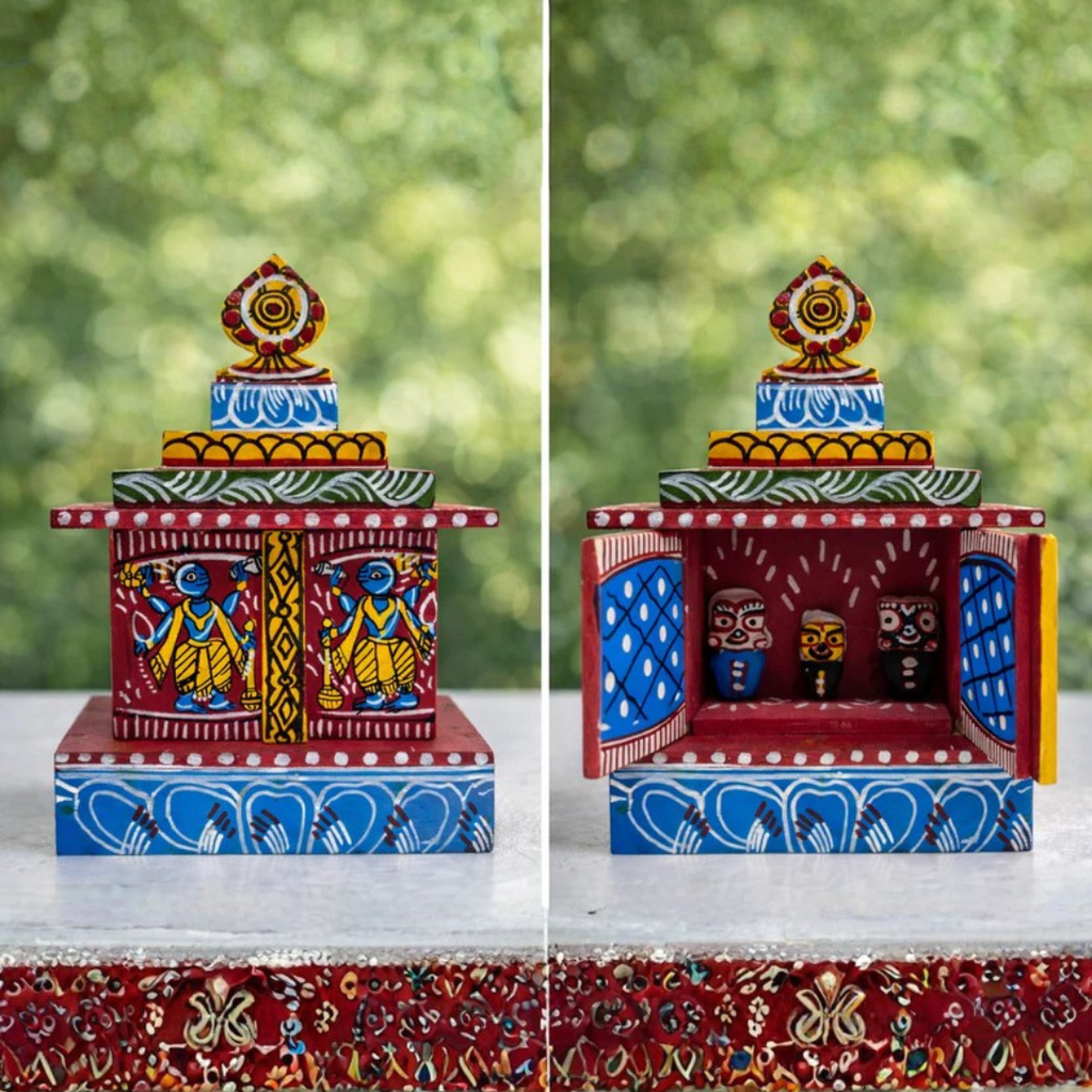 Handcrafted Wooden Jagannath Temple