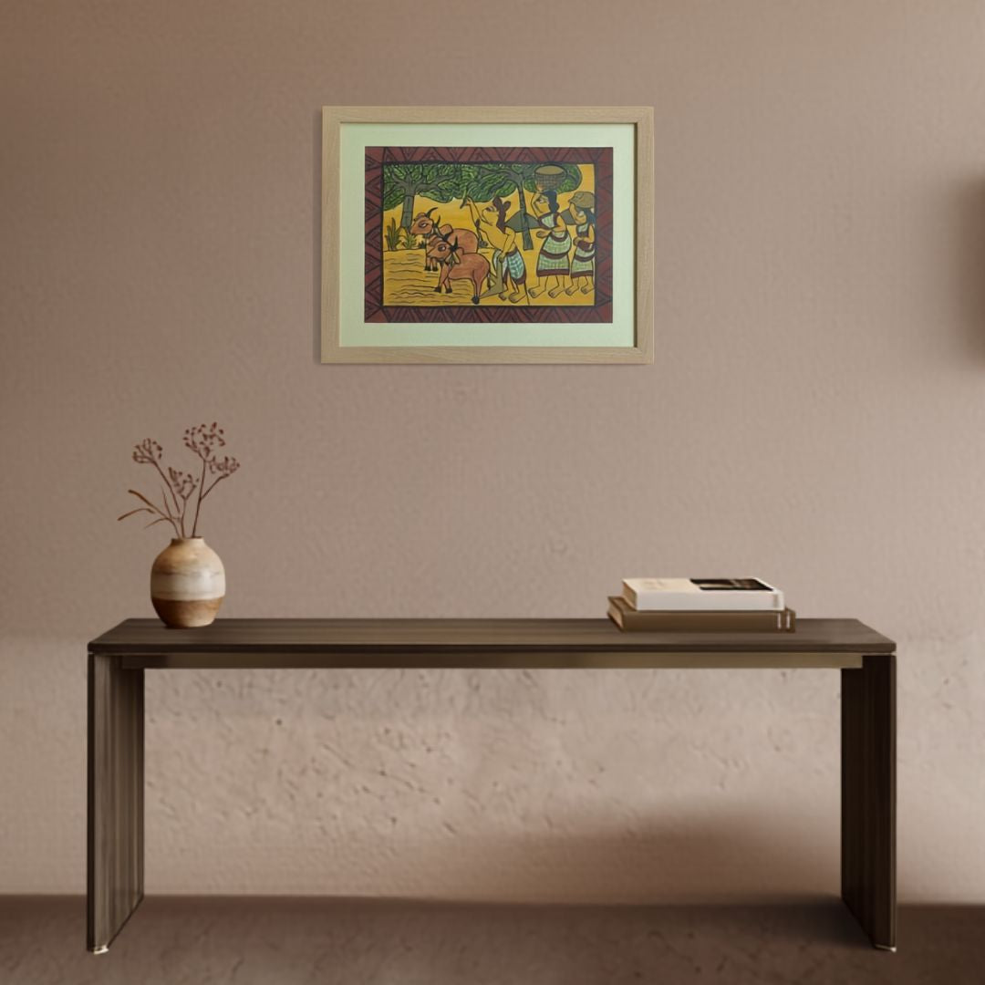 Handmade Paitkar Painting | 18x14 Inch | Landscape