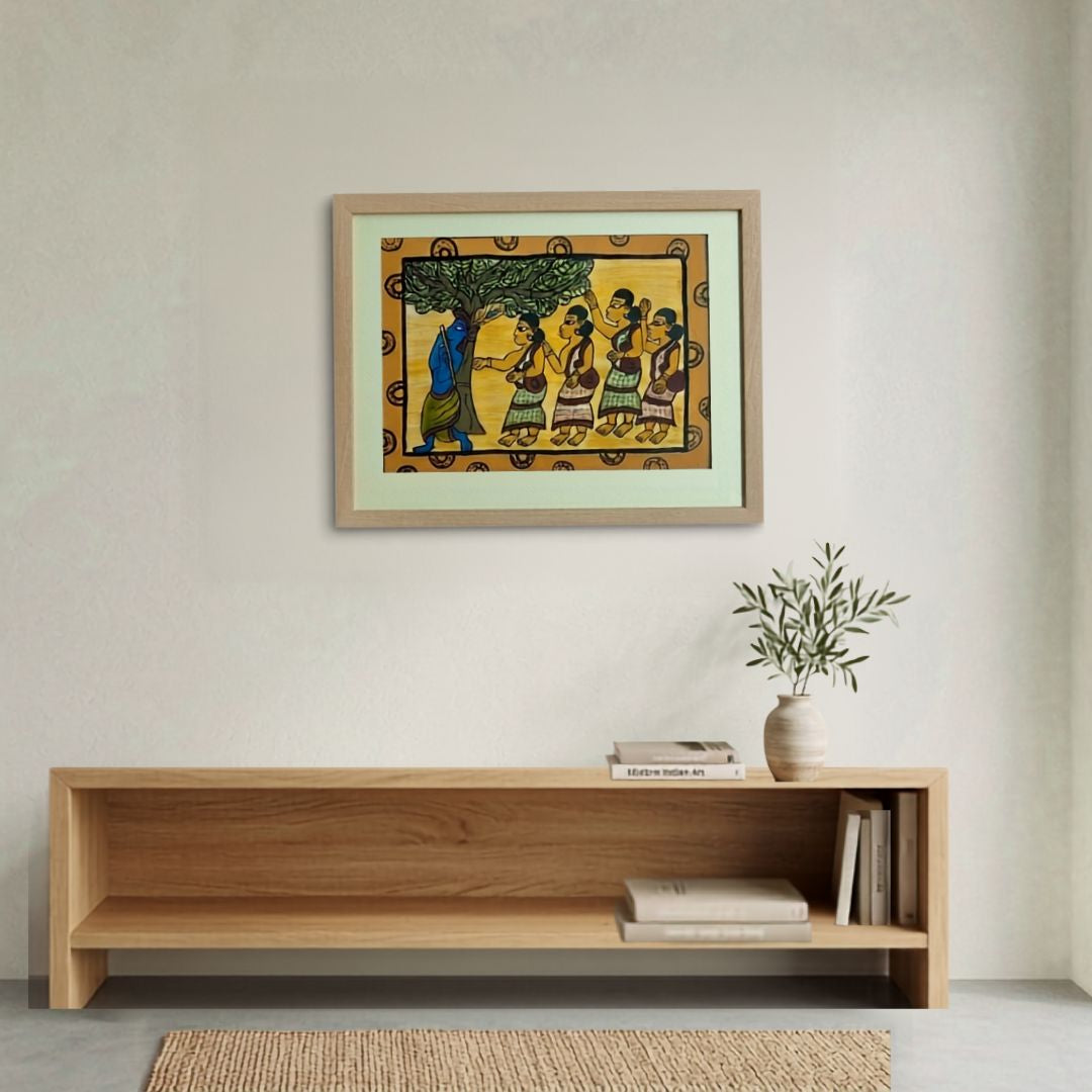 Handmade Paitkar Painting | 18x14 Inch | Landscape
