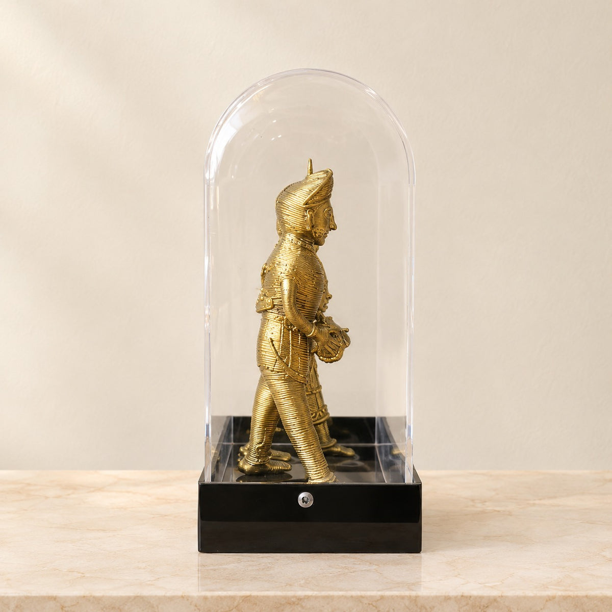 Dokra Tribal Dancing Couple with Premium Acrylic Case
