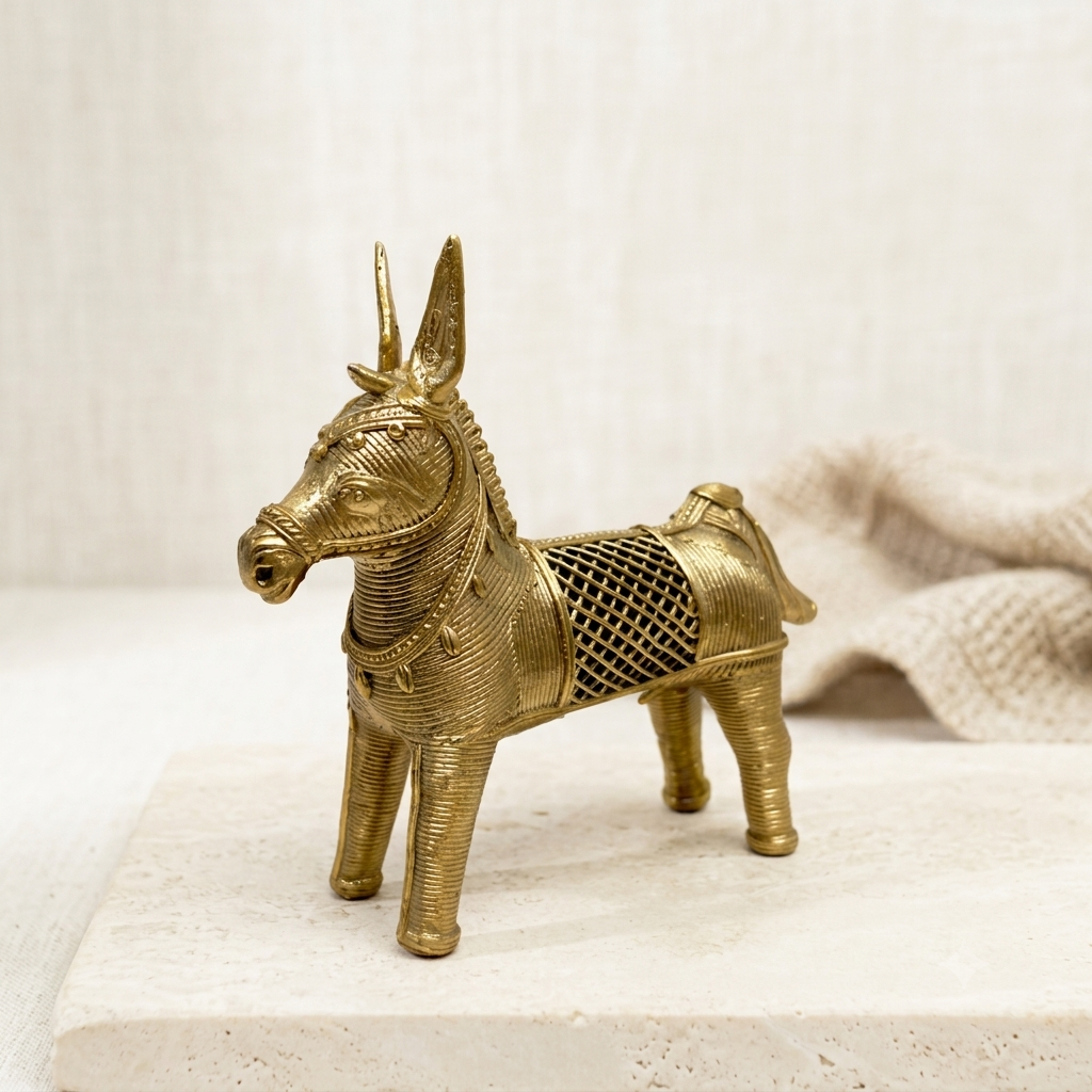 The Unicorn – Handmade Dokra Art