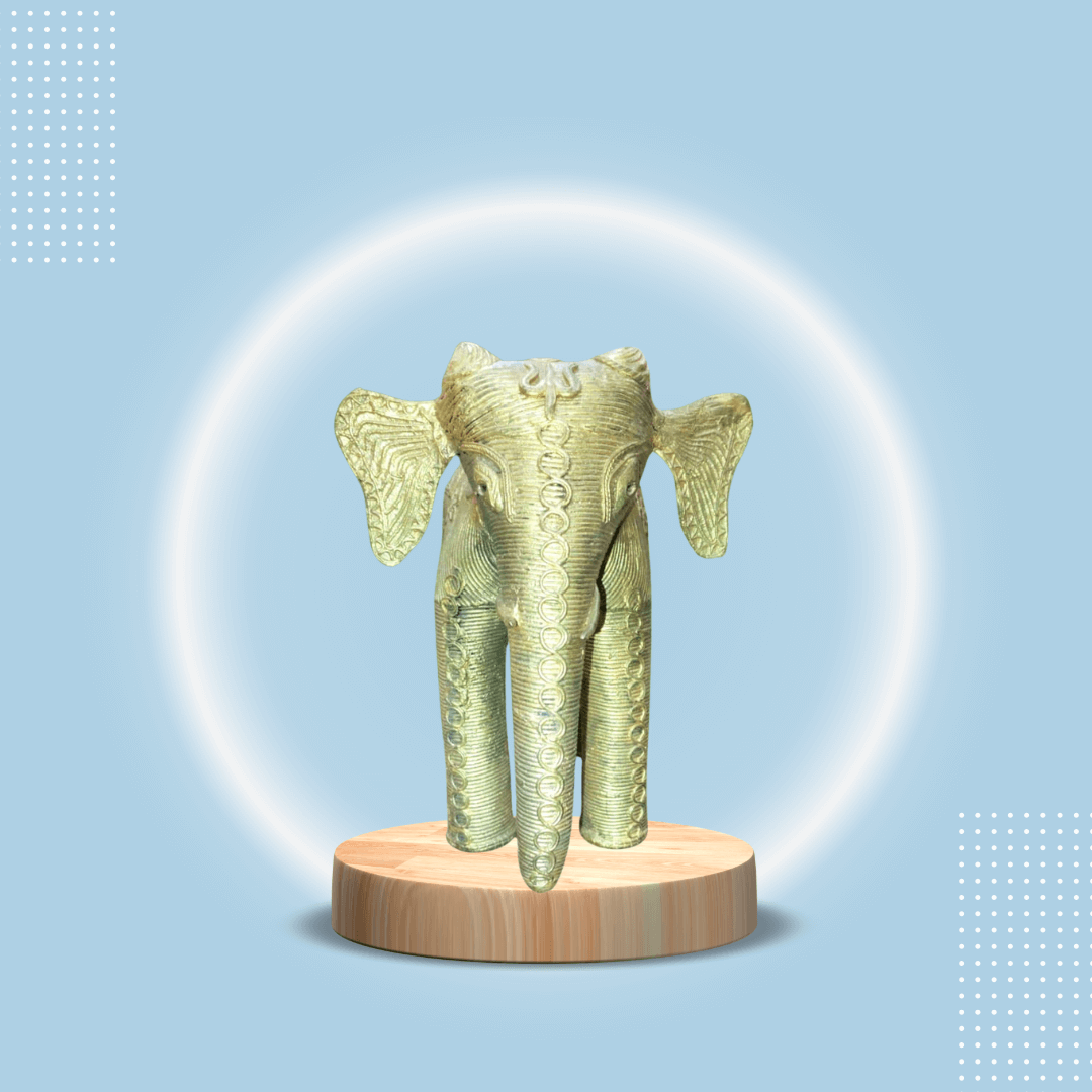 Handmade Dokra Art: Elephant