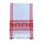 Tribal Gamcha | Traditional Tribal Polycotton Soft Fabric | Red and White