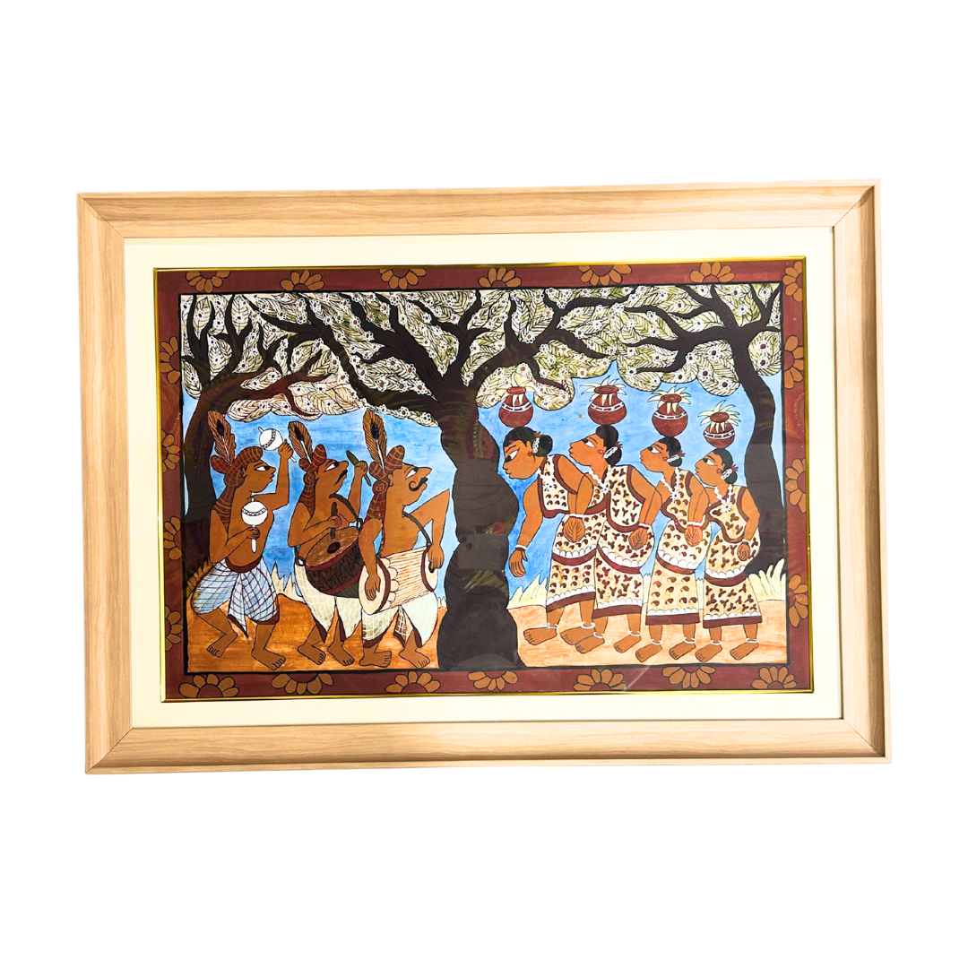Handmade Paitkar Painting |35 x 25 Inch | Landscape